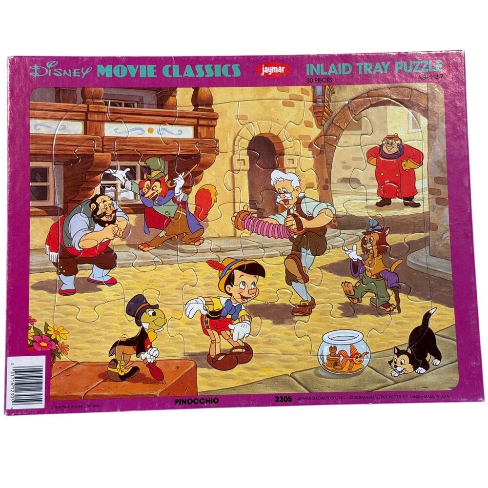 Vintage Snow White Inlaid Tray Puzzle Jaymar Walt Disney Movie Classics